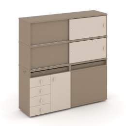 Набор 24 Тумба двойная с надставкой ES.NB.2V-24